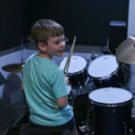 Drums young boy lssn room cute cropped